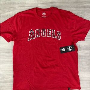 LA ANGELS #5 Pujols 47 Red Graphic T-Shirt for Men